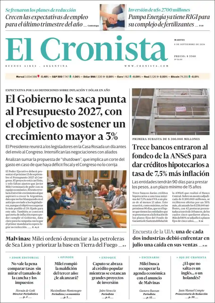 Estudios Max | EL RODEO FM - Tapa del diario Cronista